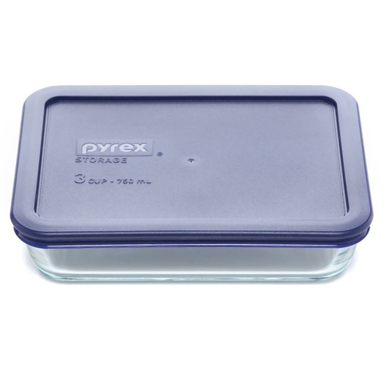 Pyrex Storage Plus – Rectangular 750ml 3 Cup (Made in the U.S.A)