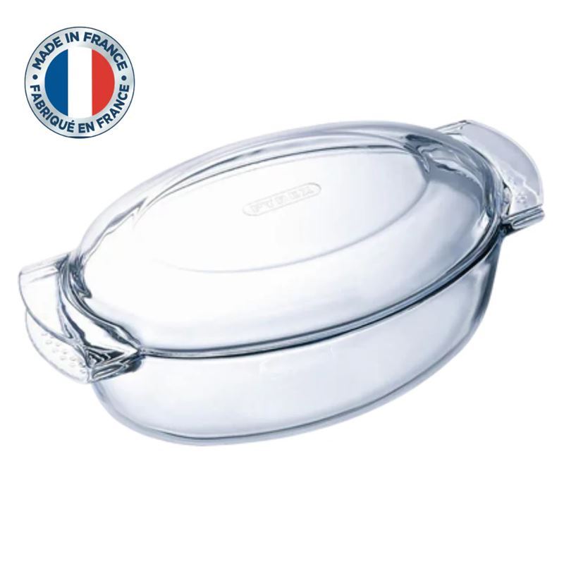 Pyrex – SlowCook 5.8Ltr Oval Casserole With Lid 22.5x39x10.5cm (Made in France)