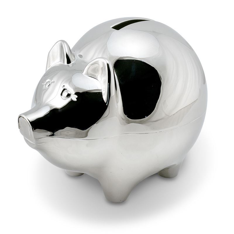 Whitehill – Silver Plated Pig Shaped Money Box