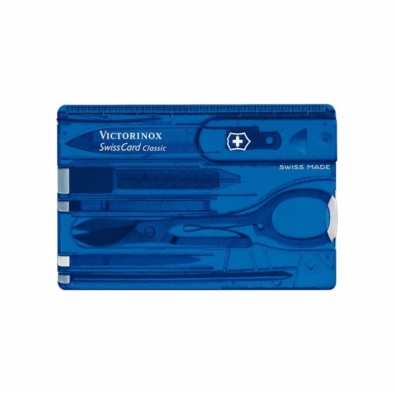 Victorinox – Swiss Card -Translucent Blue 0.7122.T (Made in Switzerland)