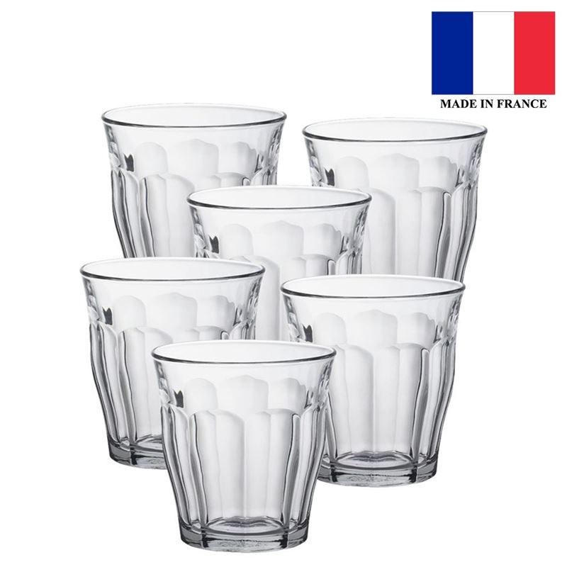 Duralex – Picardie Tempered Glass Tumbler 310ml Set of 6 (Made in France)
