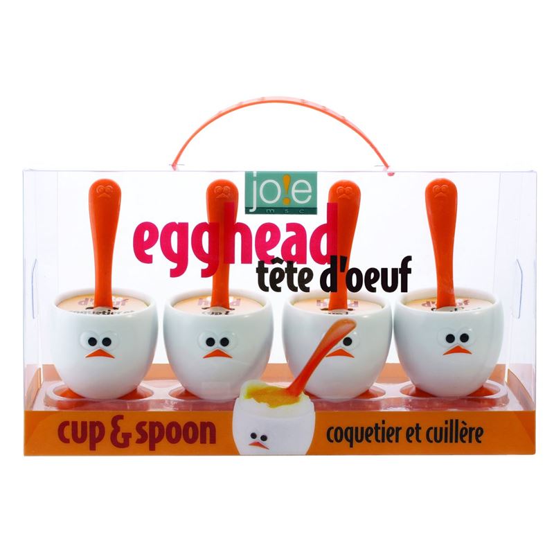 Joie – Egg Cups & Spoons Set of 4 Cups with Spoons