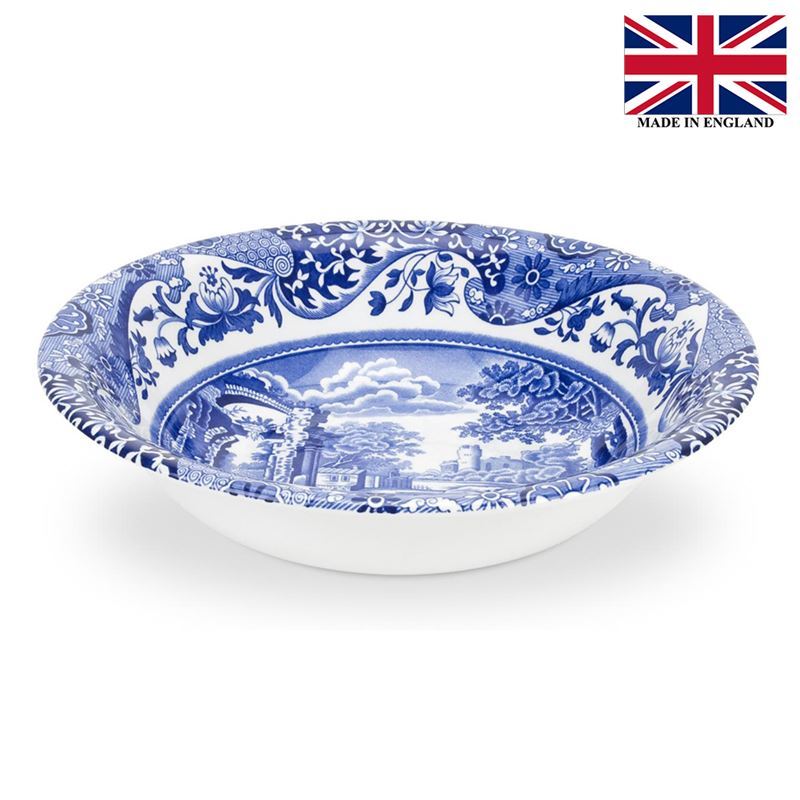 Spode – Blue Italian Oatmeal/Cereal Bowl 16cm (Made in England)