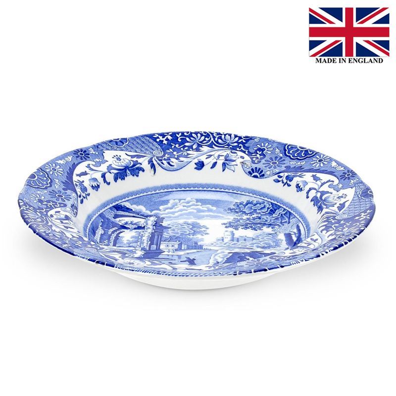Spode – Blue Italian Soup Plate 23cm (Made in England)