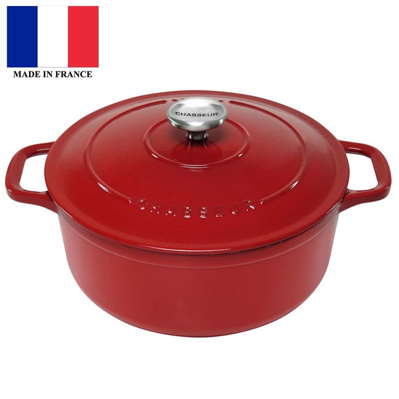 Chasseur Cast Iron – Federation Red Round French Oven 24cm 4Ltr (Made in France)