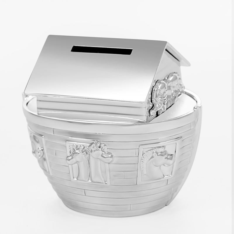 Whitehill – Silver Plated Money Box, Noah’s Ark