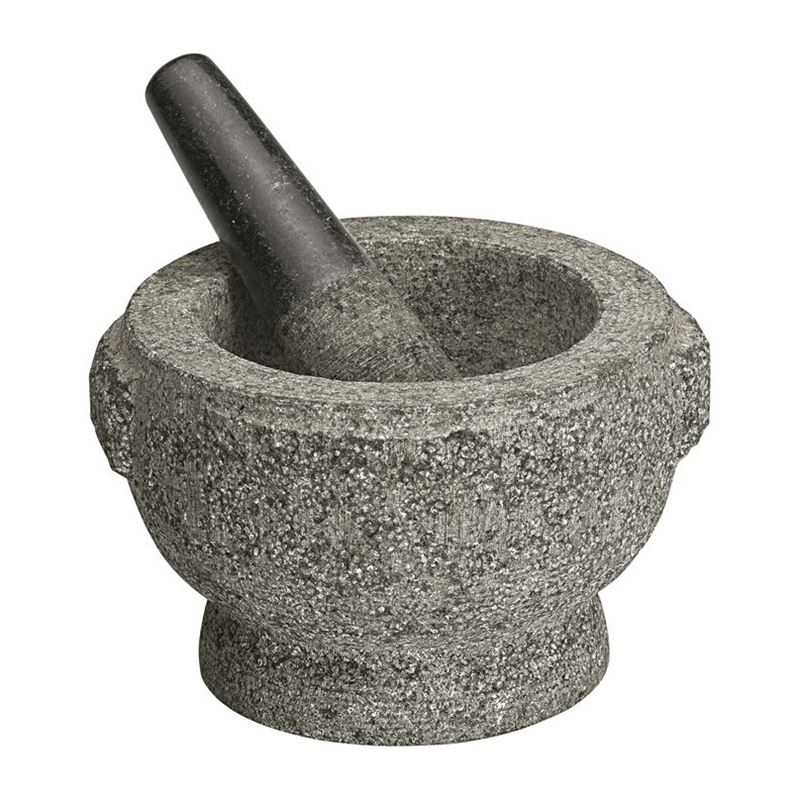 Avanti – Rough Grind Mortar and Pestle Solid Granite 17cm