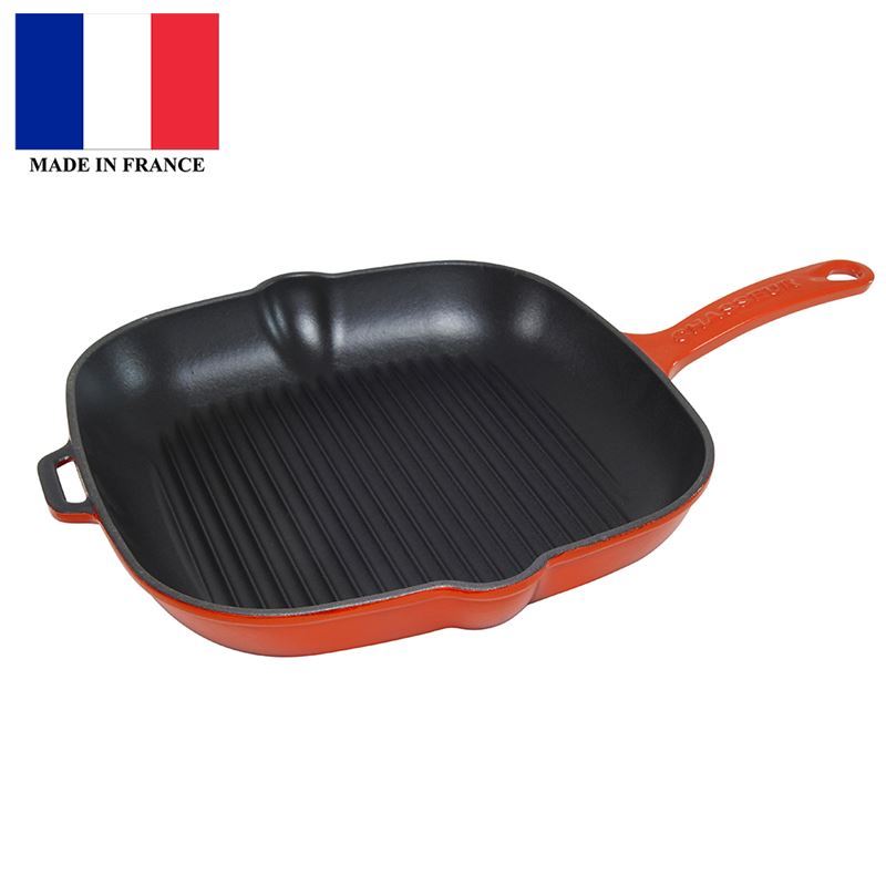 Chasseur Cast Iron – Inferno RedSquare Grill 25cm (Made in France)