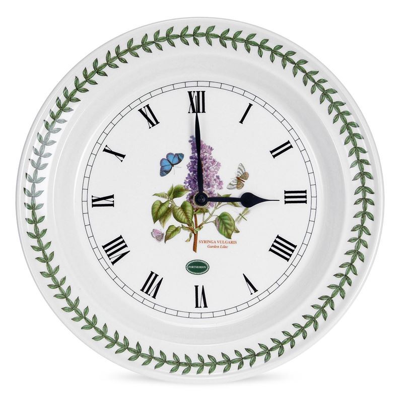 Portmeirion Botanic Garden – Wall Clock 25cm Lilac (Made in England)