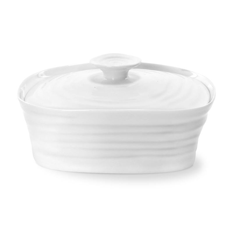 Sophie Conran for Portmeirion – Ice White Covered Butter Dish 15.5x12cm