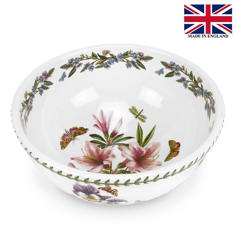 Portmeirion Botanic Garden – Centrepiece Bowl 28cm Lily Flowered Azalea (Made in England)