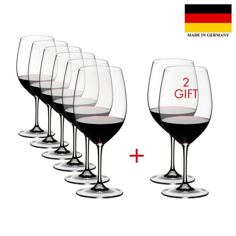 Riedel Vinum – Bordeaux 610ml VALUE PACK Buy 6 Get 8(Made in Germany)
