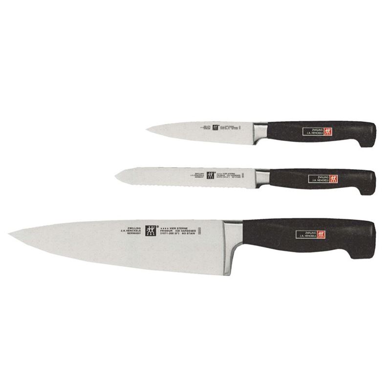 Zwilling J.A. Henckels – 4 Star SET OF 3 Complete Kitchen Set (Made in Germany)
