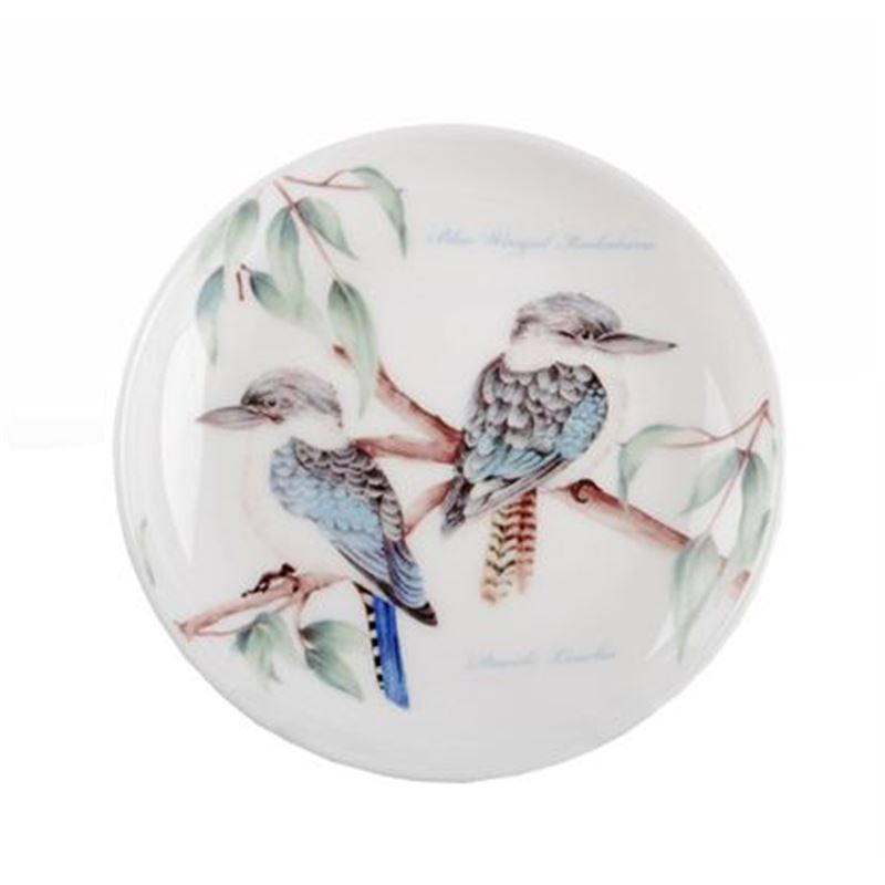 Dan Samuels Australia – Blue Winged Kookaburra Fine Bone China Plate/Coaster 10cm