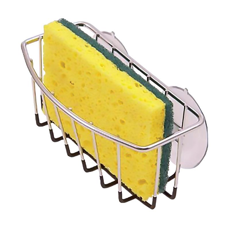 D-Line – Sponge Caddy Chrome with Black Coating and Suction Caps