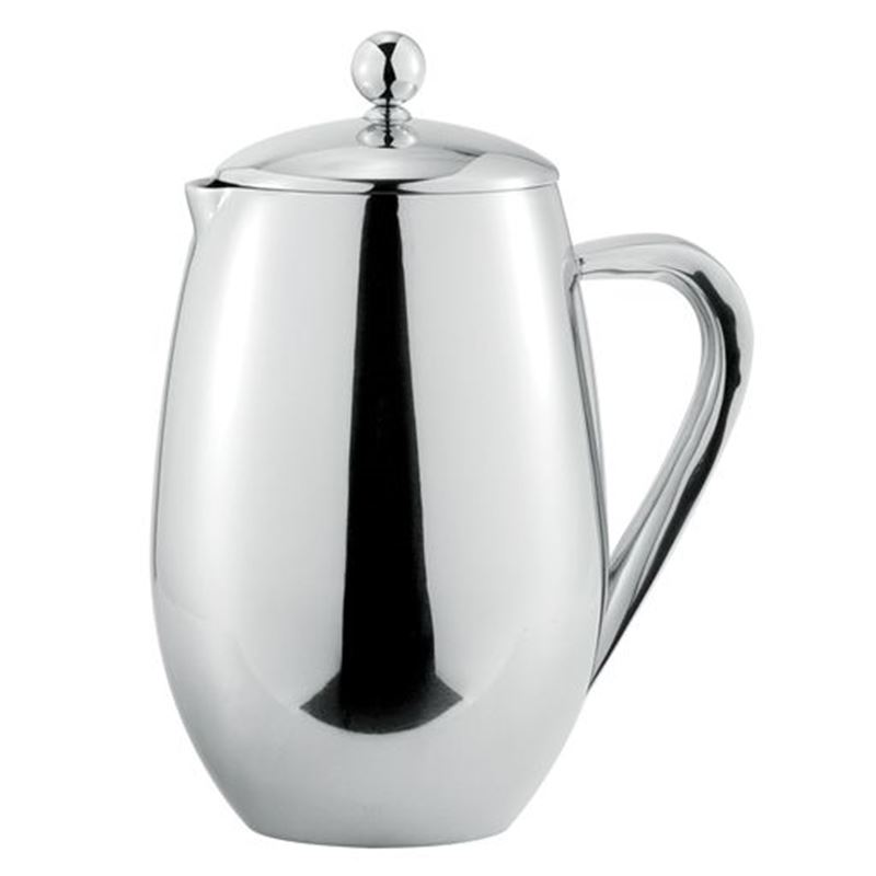 Benzer – Hotello Polished Steel Double Wall Coffee Plunger 350ml 3 Cup