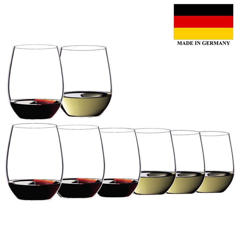 Riedel – ‘O Series’ Pay 6 Get 8 Cabernet Merlot/Voigner(Made in Germany)