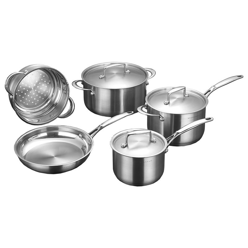 Scanpan – Satin Premium Stainless Steel 5pc Cookware Set