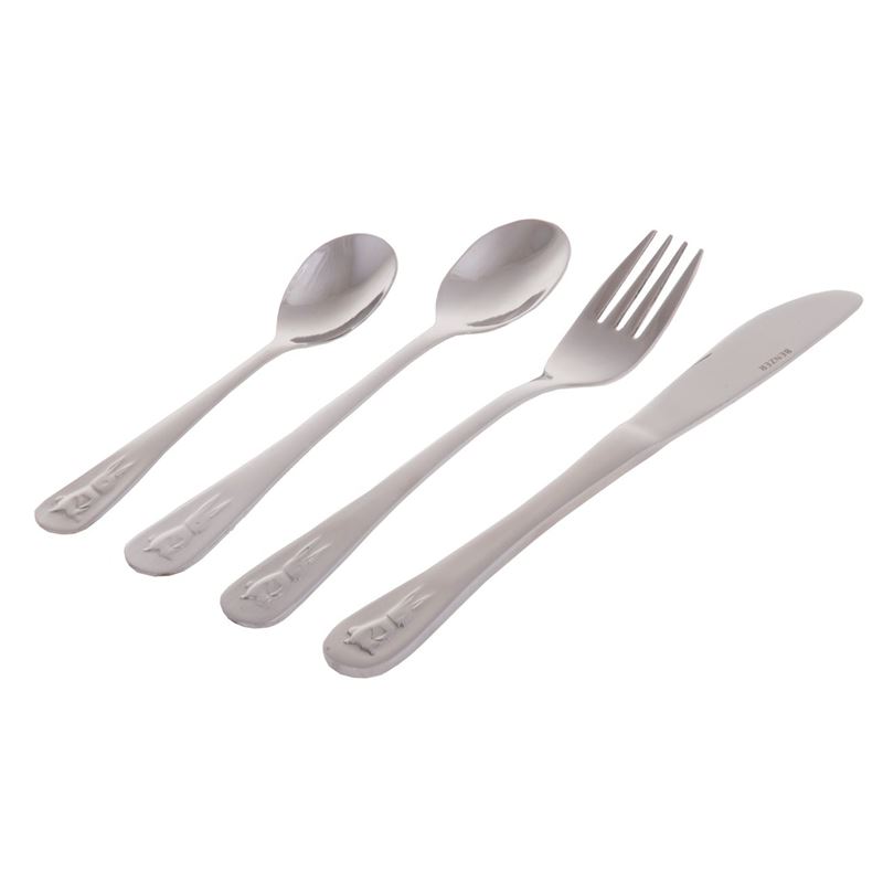 Benzer – Children’s Bunny 4 Piece Cutlery Set Stainless Steel