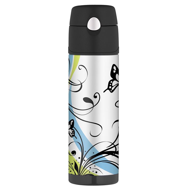 Thermos – Stainless Steel Vacuum Insulated Fashion Hydration Bottles Butterfly 530ml