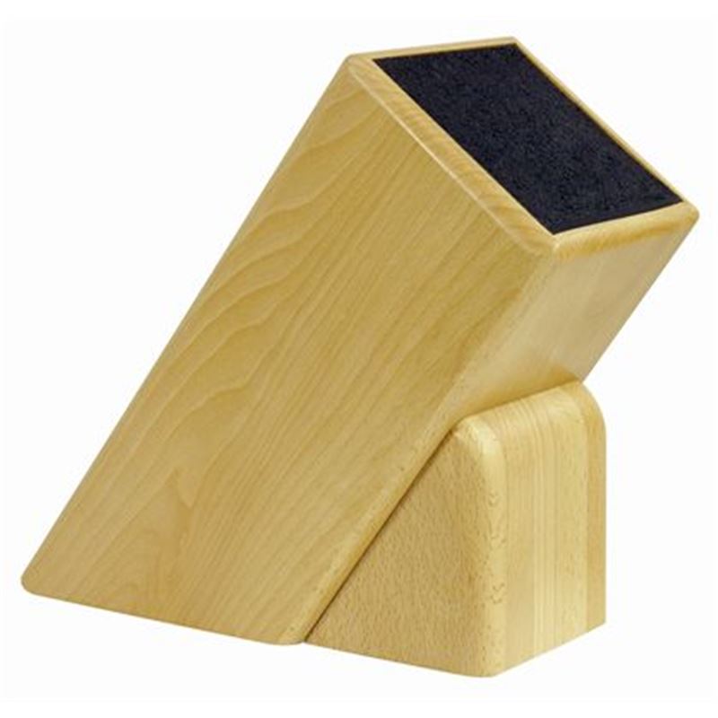 iBlock – Red Eurobeech Knife Block comes Empty – suitable for all types of knives