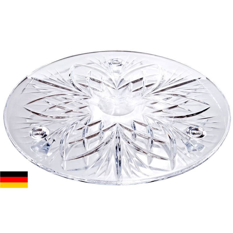 Kristall-Glasfabrik – Palais 24% Lead Crystal Cake Platter 33cm (Made in Germany)