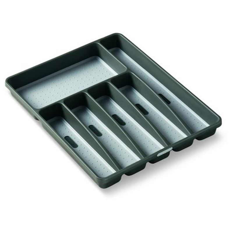 MadeSmart – 6 Compartment Cutlery Tray Granite 40.1×32.4×4.6cm