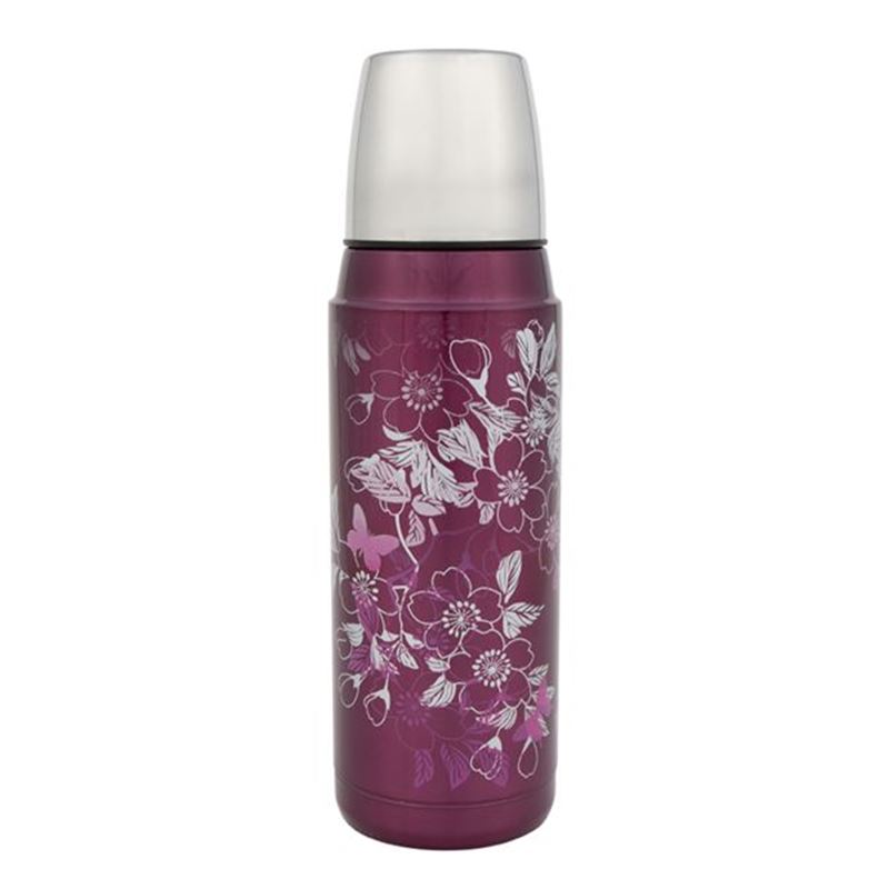 Thermos – Stainless Steel Vacuum Insulated Fashion Flask Floral Magenta 480ml