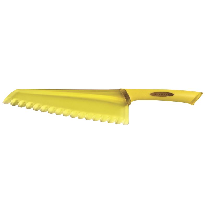 Scanpan – Spectrum Soft Touch Coloured Handle Salad Knife Yellow 18cm