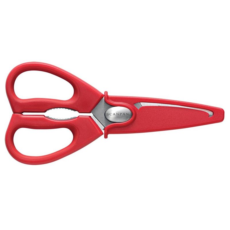 Scanpan – Spectrum Soft Touch Coloured Handle Kitchen Shears Red