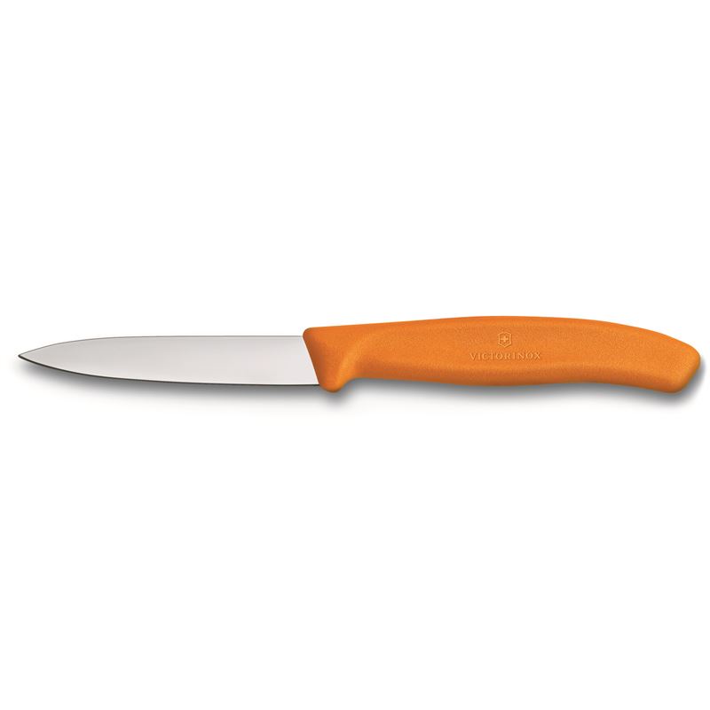 Victorinox – Paring Knife Orange with Pointed Tip 8cm (Made in Switzerland)