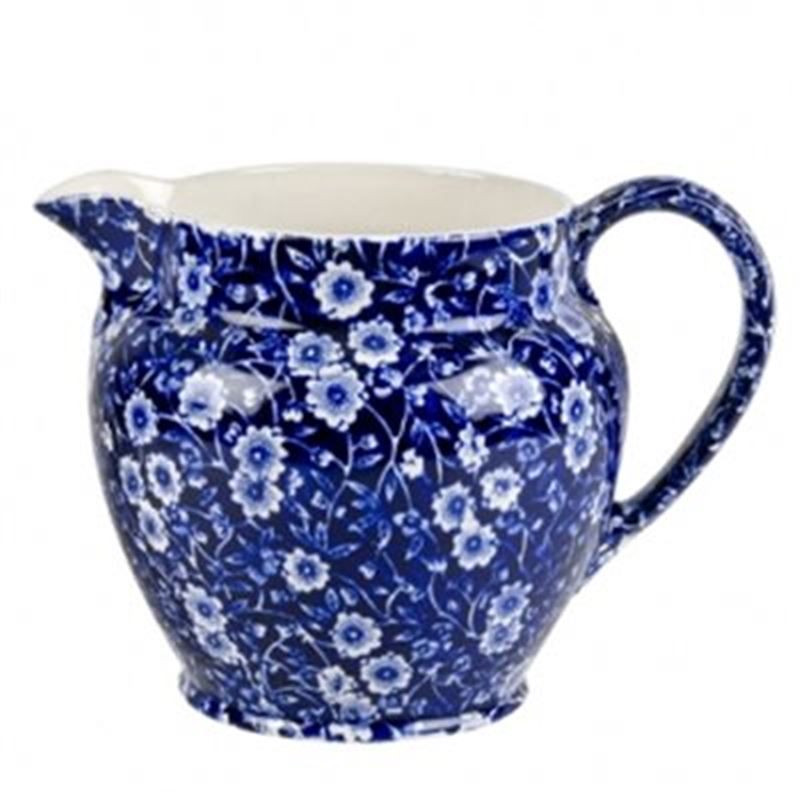 Blue Calico by Burleigh – Large Dutch Jug 1.1Ltr(Hand Made in England)