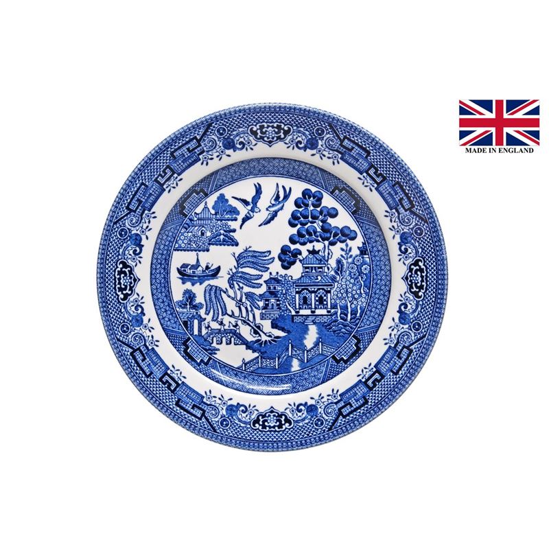 Queens by Churchill – Blue Willow Entree Plate 20cm (Made in England)