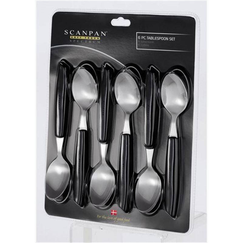 Scanpan – Soft Touch Spectrum Spoons set of 6 Black