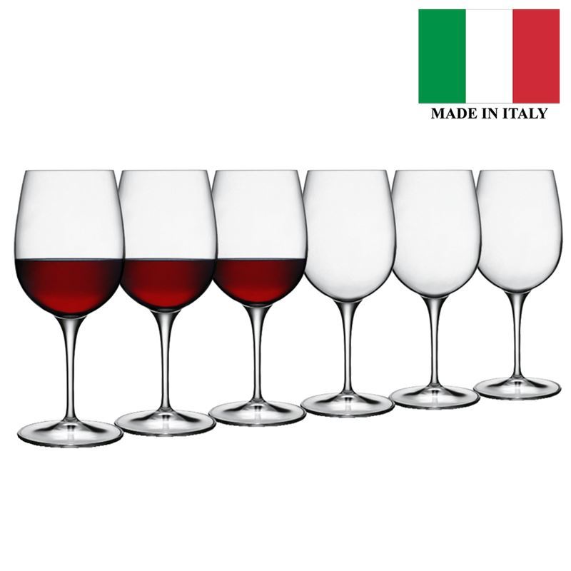 Luigi Bormioli – Palace Vino Rosso Red 365ml Set of 6 (Made in Italy)