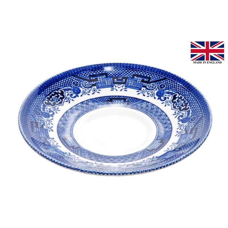 Queens by Churchill – Blue Willow Tea Saucer 14cm (Made in England)