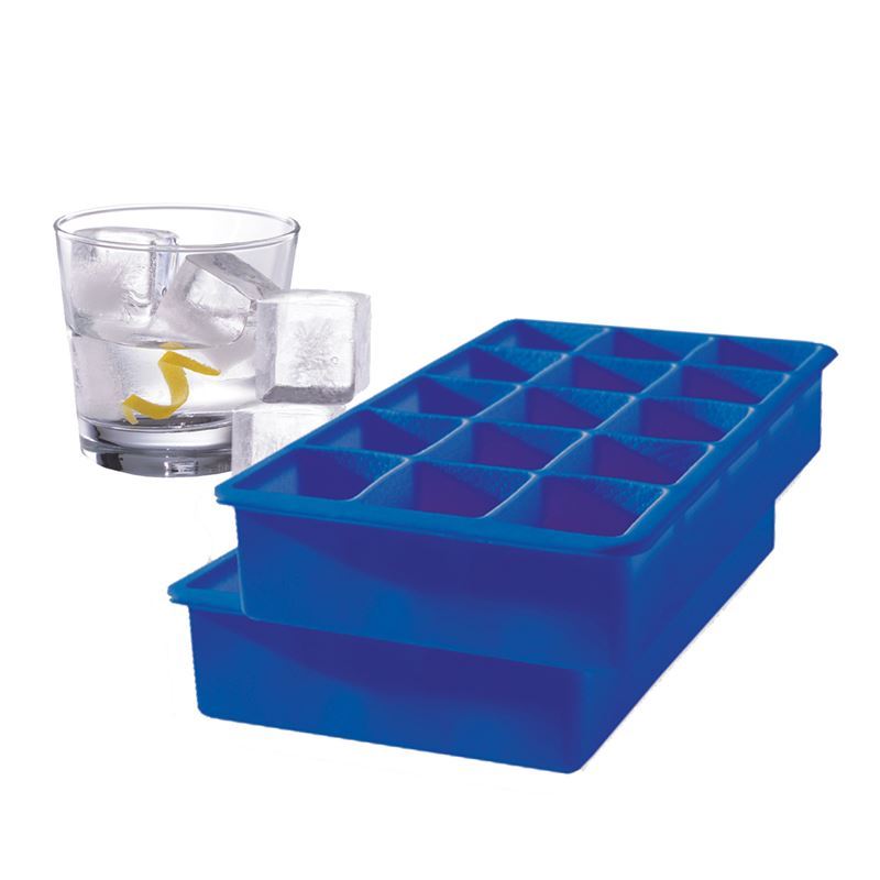 Tovolo – Perfect Cube Ice Tray Set of 2 Blue