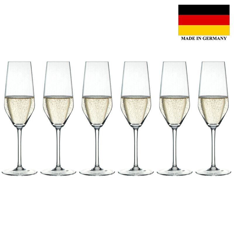 Zuhause – Style Champagne Flute 240ml Set of 6 (Made in Germany)