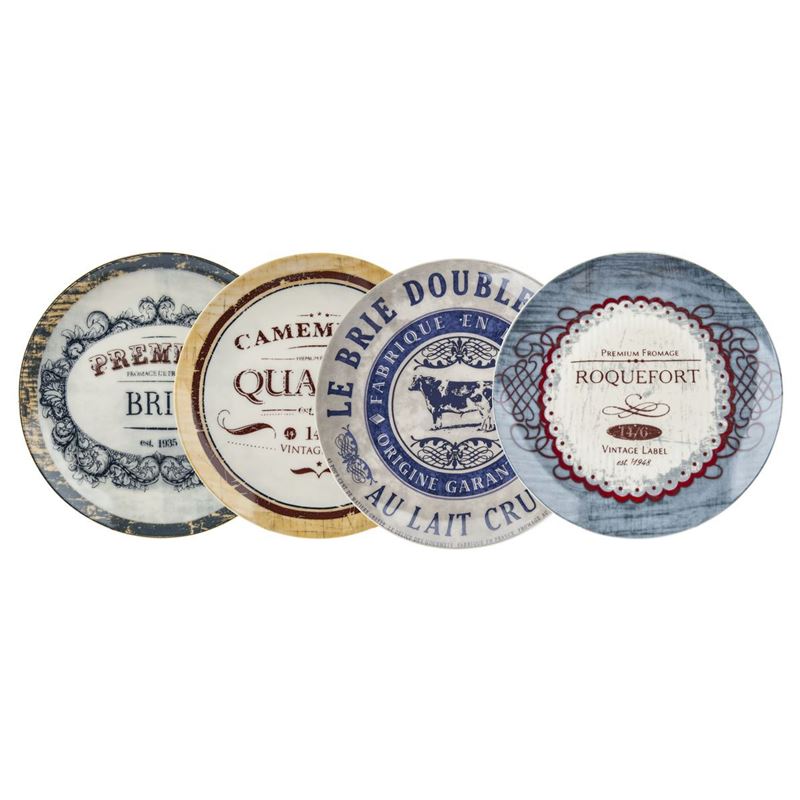 Camembert de Normandie – Gourmet Cheese Set of 4 Cheese Plates 19cm