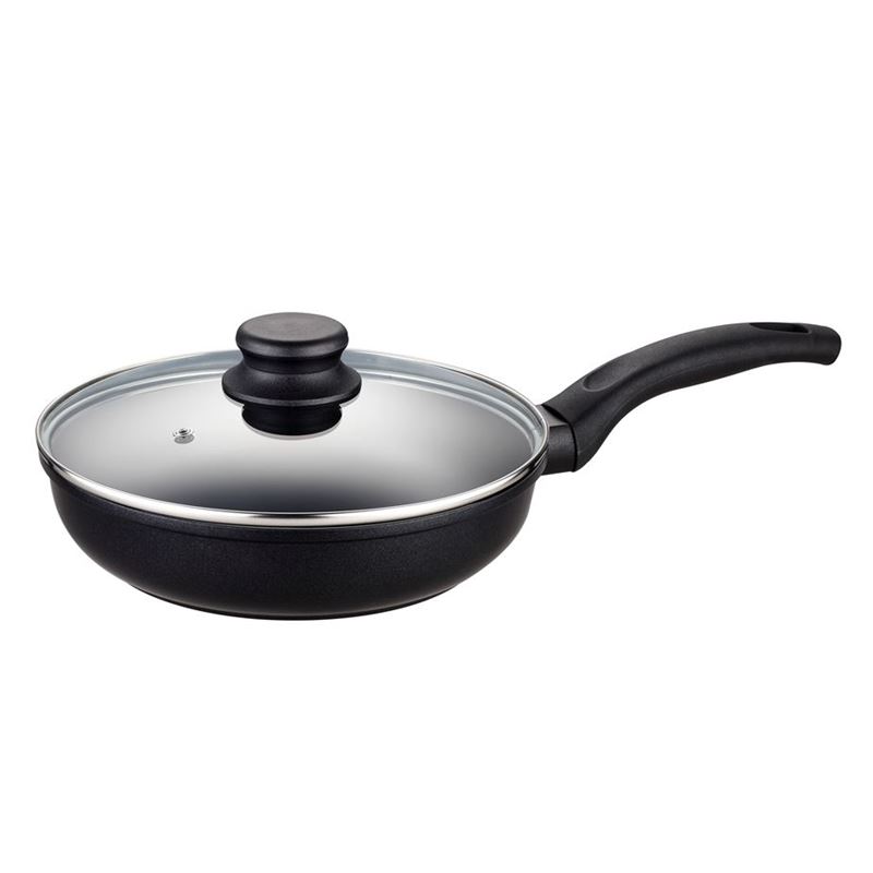 Benzer – Premium Non-Stick Induction Saute Pan with Glass Lid 28cm
