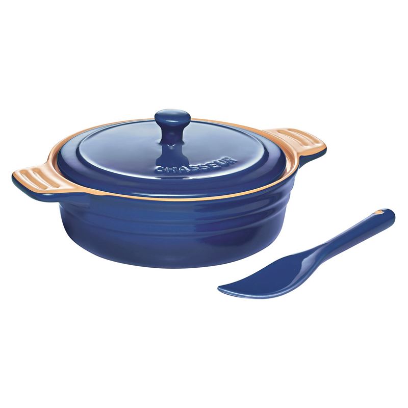 Chasseur – La Cuisson Camembert Baker with Cheese Spreader Blue