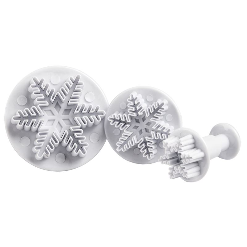 Sweet Creations – Fondant Plunger Cutter set of 3 Snow Flake (Deleted from Range)