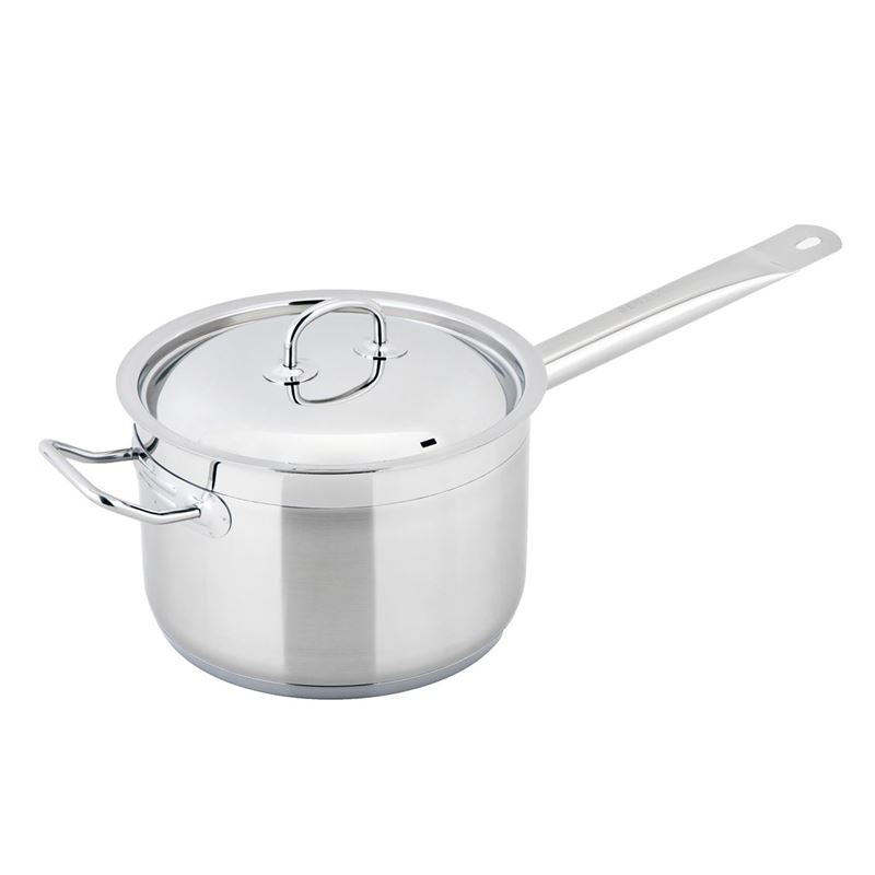 Benzer – Berlin Professional 18/10 Stainless Steel 20cm Covered Saucepan with Helper Handle 4Ltr