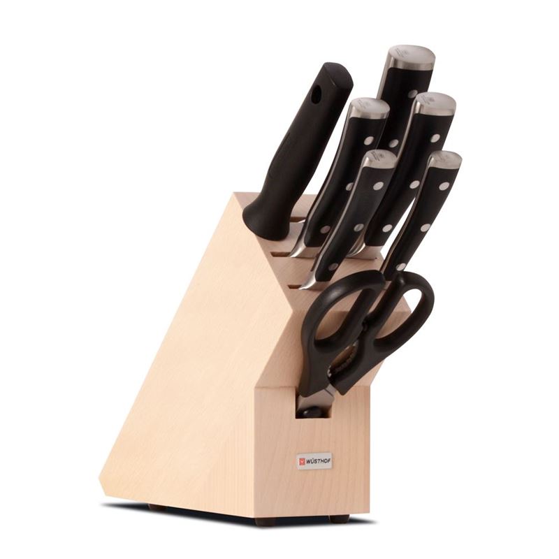 Wusthof Trident – Classic IKON 8pc Professional Knife Block Set (Made in Germany)