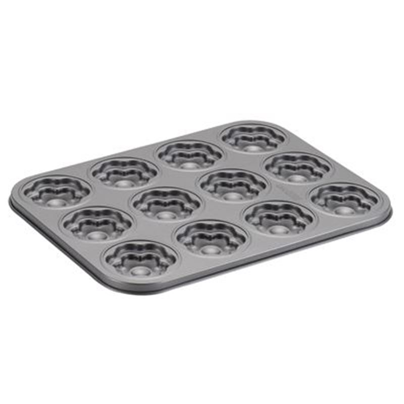 Cake Boss – Non-Stick 12 Cup Moulded Cookie Pan Groovy Girl/Flower