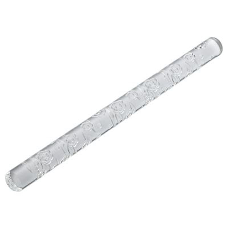 Cake Boss – Acrylic Embossing Rolling Pin Flower and Dots 33cm