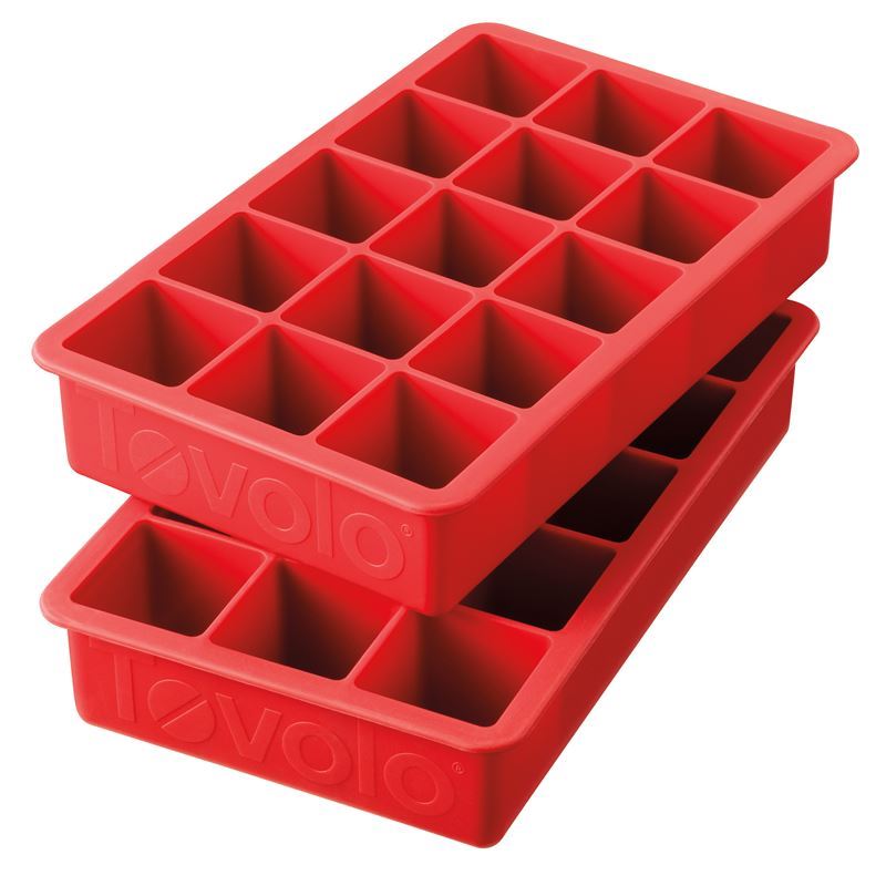 Tovolo – Perfect Cube Ice Tray set of 2 Red