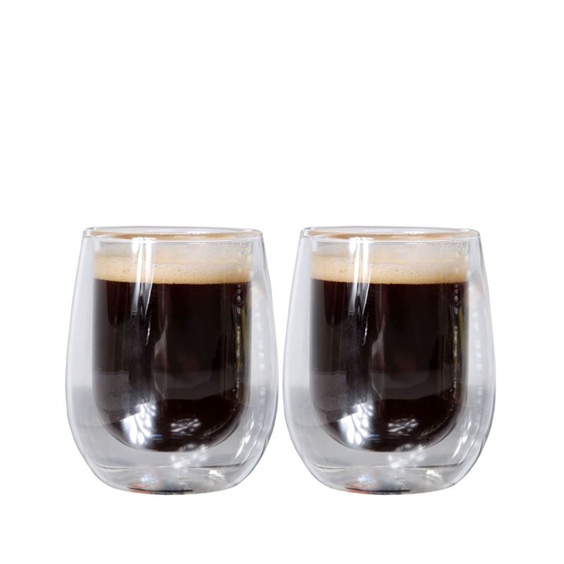 Zuhause – Uber Set of 2 Double Wall Thermo Espresso Glasses 80ml