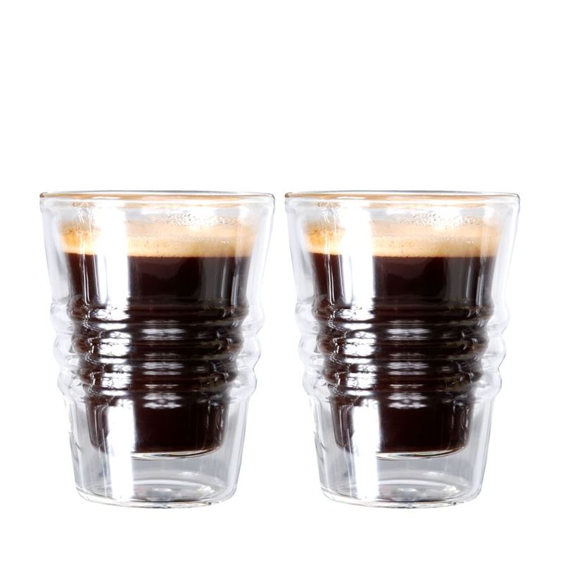 Zuhause – Kaffee Set of 2 Double Wall Thermo Espresso Glasses 80ml