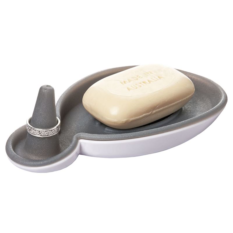 Casabella – Sink Sider™ Soap or Sponge Dish with Ring Holder